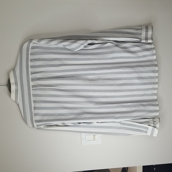 John Henry mens shirt longsleeve button down striped sz 17 34/35 - Picture 5 of 6